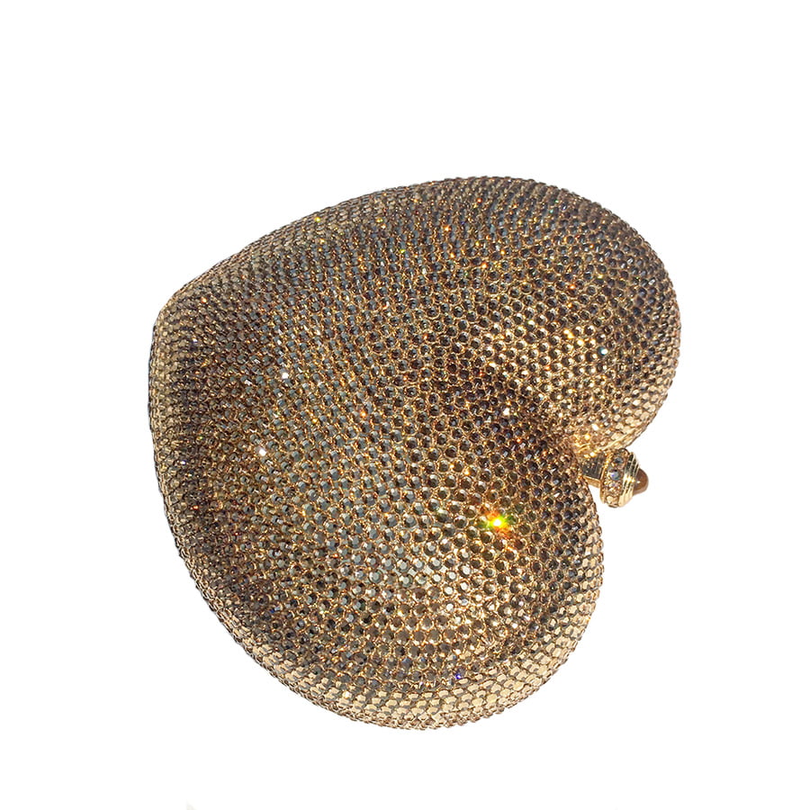 Swarovski Crystal Evening Clutch — Gold, Gold | Handmade in Canada | W10 — one of a kind Swarovski crystal, handmade in Canada by W10 Colours