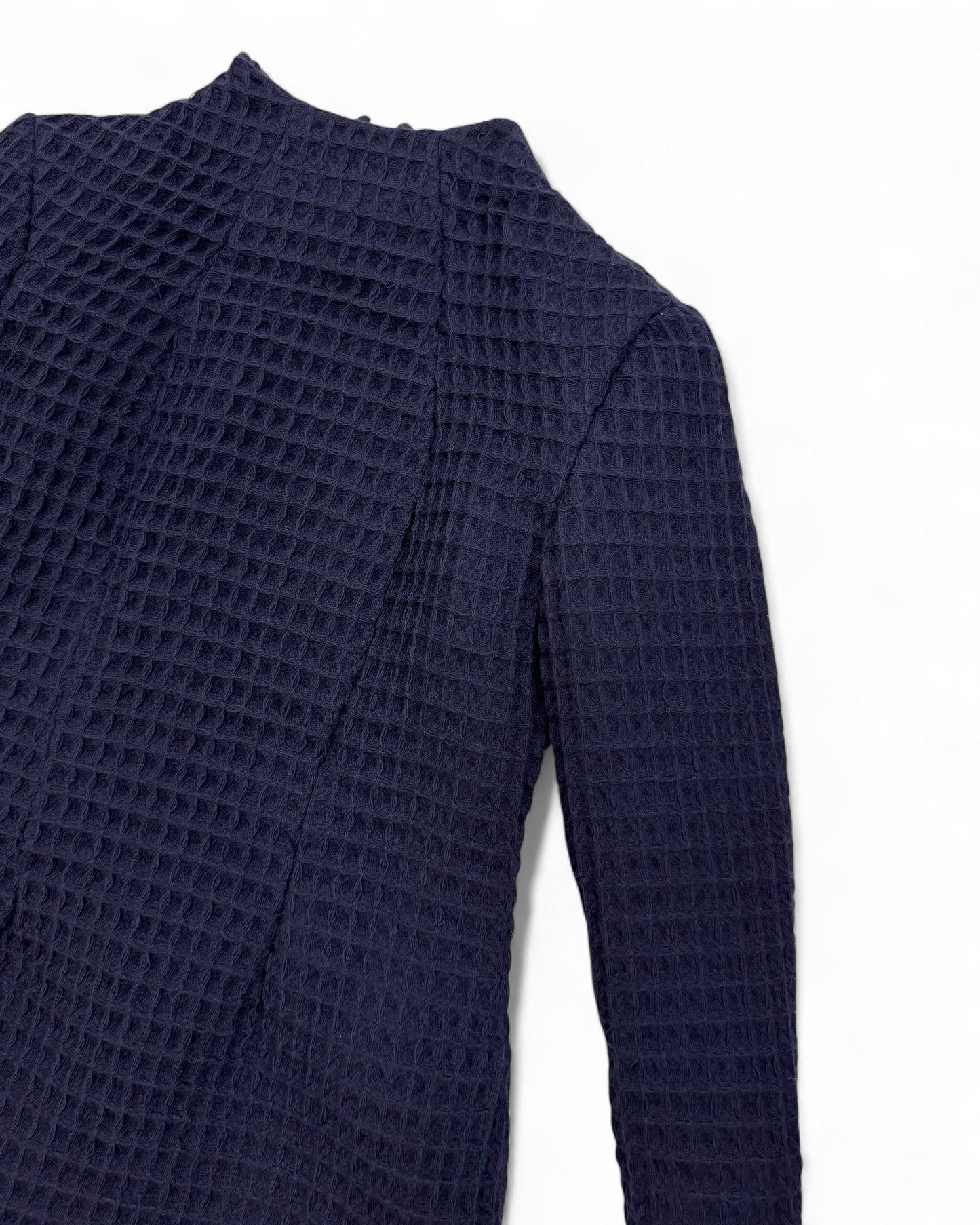Ziri Funnel Neck Dress in Woven Wool