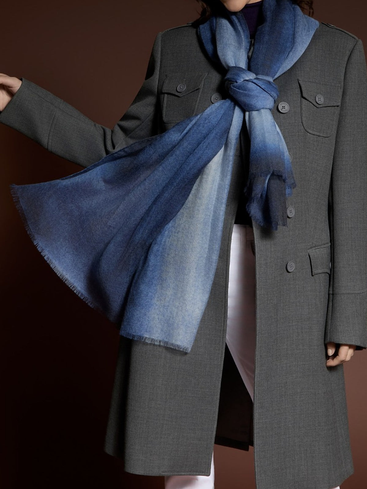 Barbieri Watercolour Cashmere Scarf