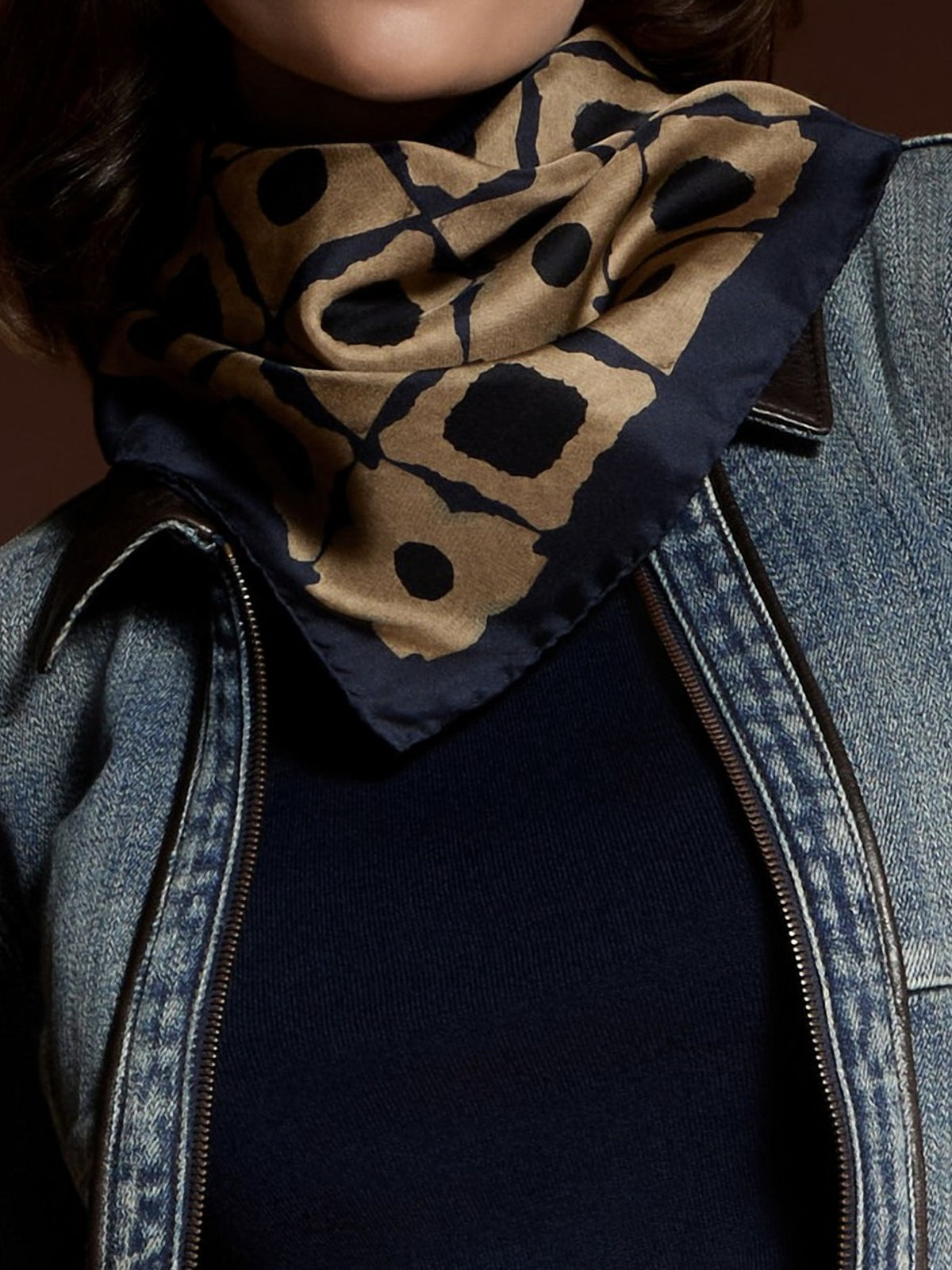 Barbieri Tile Twill Silk Square