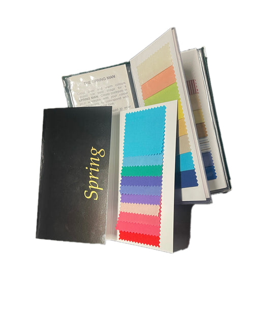 4 Season - Men's Colour Analysis Fabric Wallet Book + Add On