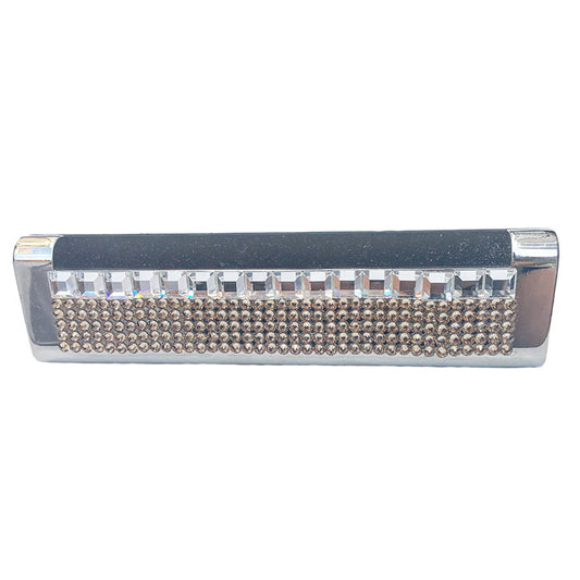 Swarovski Crystal Card Holder — Light Topaz, Gold | Handmade in Canada | W10 — one of a kind Swarovski crystal, handmade in Canada by W10 Colours