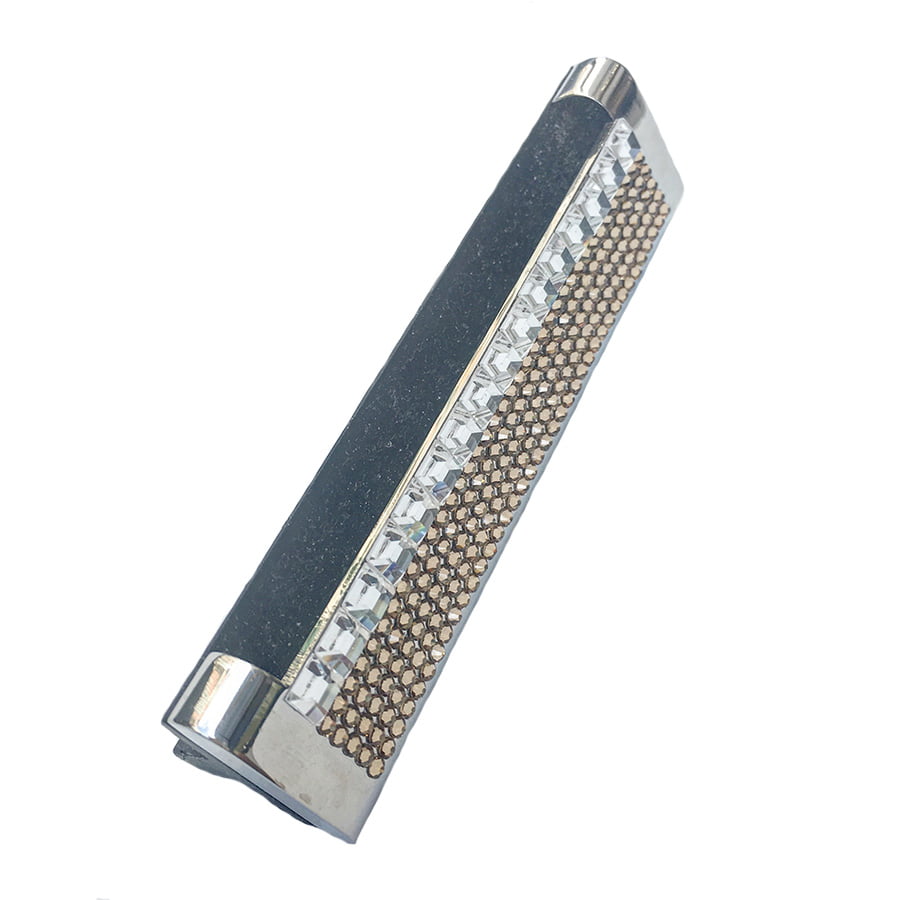 Swarovski Crystal Card Holder — Light Topaz, Gold | Handmade in Canada | W10 — one of a kind Swarovski crystal, handmade in Canada by W10 Colours