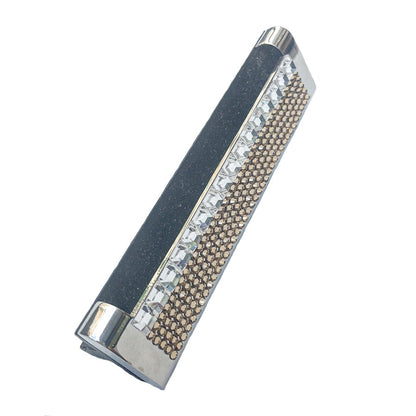 Swarovski Crystal Card Holder — Light Topaz, Gold | Handmade in Canada | W10 — one of a kind Swarovski crystal, handmade in Canada by W10 Colours
