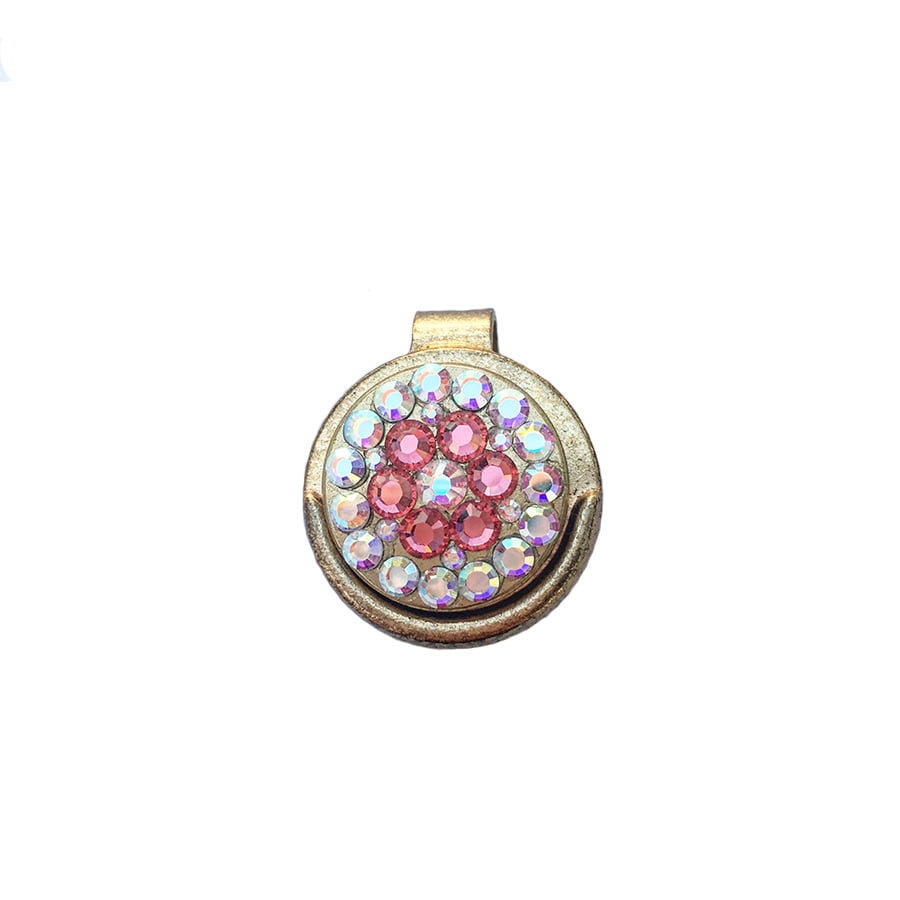 Swarovski Crystal Golf Ball Marker with Visor Clip colourway