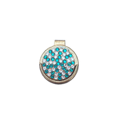 Swarovski Crystal Golf Ball Marker with Visor Clip colourway