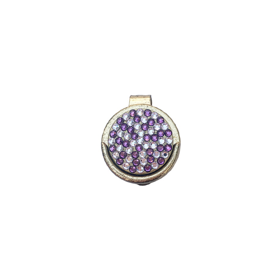Swarovski Crystal Golf Ball Marker with Visor Clip colourway