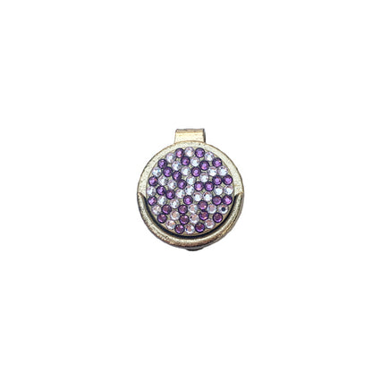Swarovski Crystal Golf Ball Marker with Visor Clip colourway
