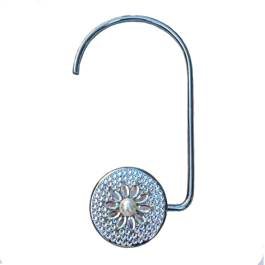 Swarovski Crystal Purse Hook — Clear Crystal, Silver | Handmade in Canada | W10 — one of a kind Swarovski crystal, handmade in Canada by W10 Colours