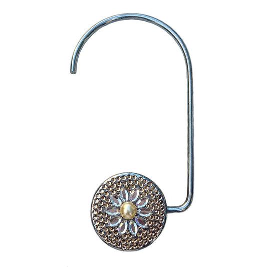 Swarovski Crystal Purse Hook — Light Topaz, Gold | Handmade in Canada | W10 — one of a kind Swarovski crystal, handmade in Canada by W10 Colours