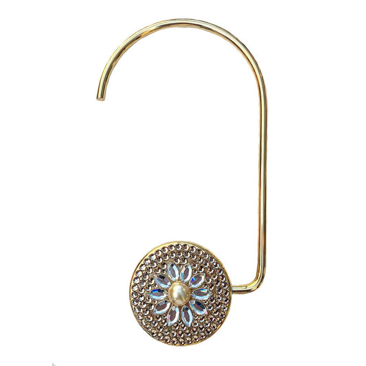 Swarovski Crystal Purse Hook — Light Topaz, 24Kt Gold | Handmade in Canada | W10 — one of a kind Swarovski crystal, handmade in Canada by W10 Colours