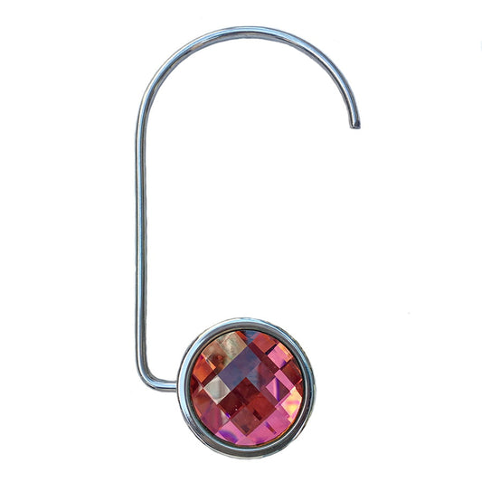 Swarovski Crystal Purse Hook — Red, Silver | Handmade in Canada | W10 — one of a kind Swarovski crystal, handmade in Canada by W10 Colours