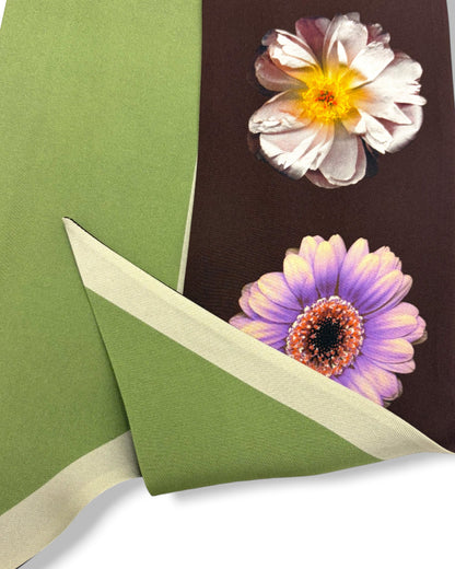 Barbieri Flower Twill Silk Tie Scarf