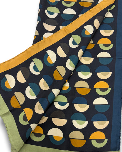 Barbieri Square Twill Silk Patterned Scarf