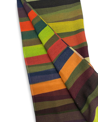 Barbieri Striped Wool Scarf