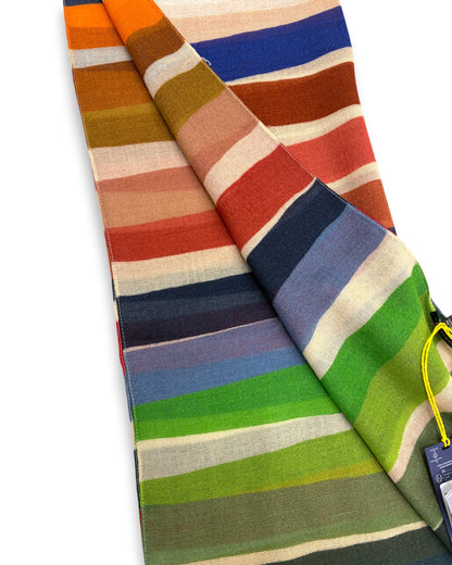 Barbieri Striped Wool Scarf