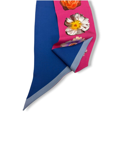 Barbieri Flower Twill Silk Tie Scarf