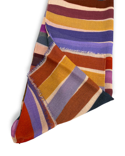 Barbieri Striped Wool Scarf