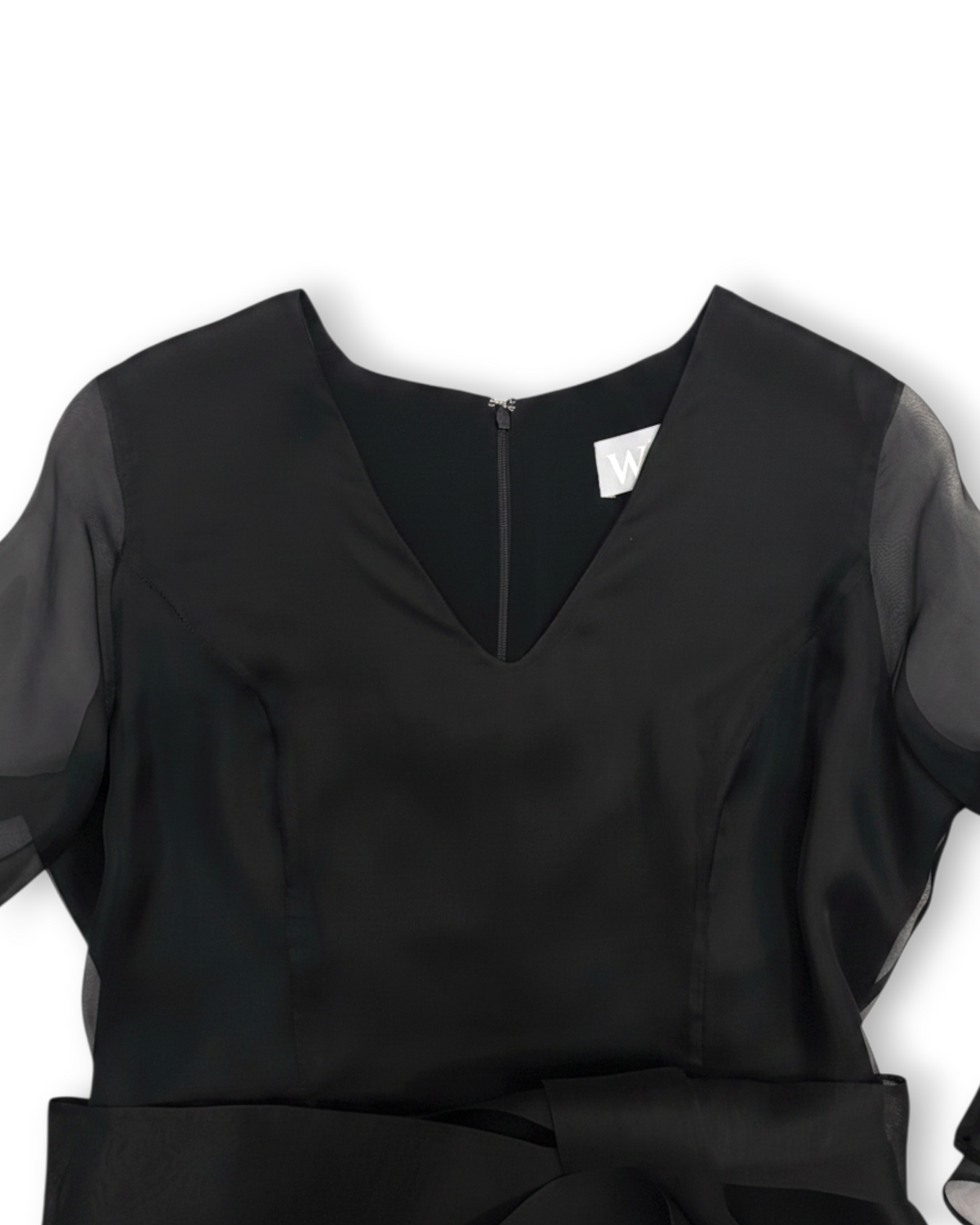 Tulip Peplum Blouse in Charmeuse Silk