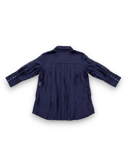 Siria Tunic Shirt in Crinkled Linen