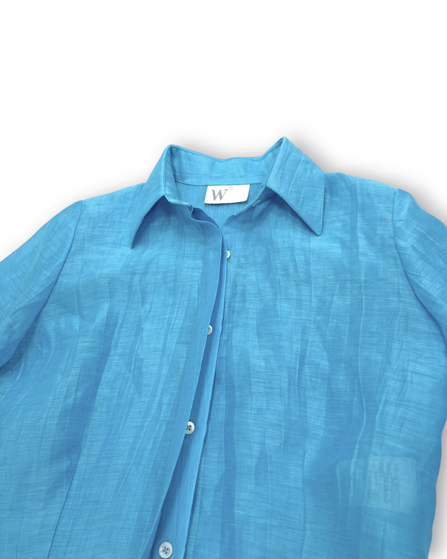 Siria Tunic Shirt in Crinkled Linen