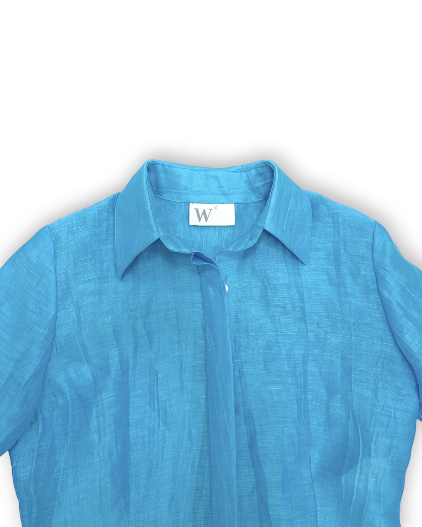 Siria Tunic Shirt in Crinkled Linen
