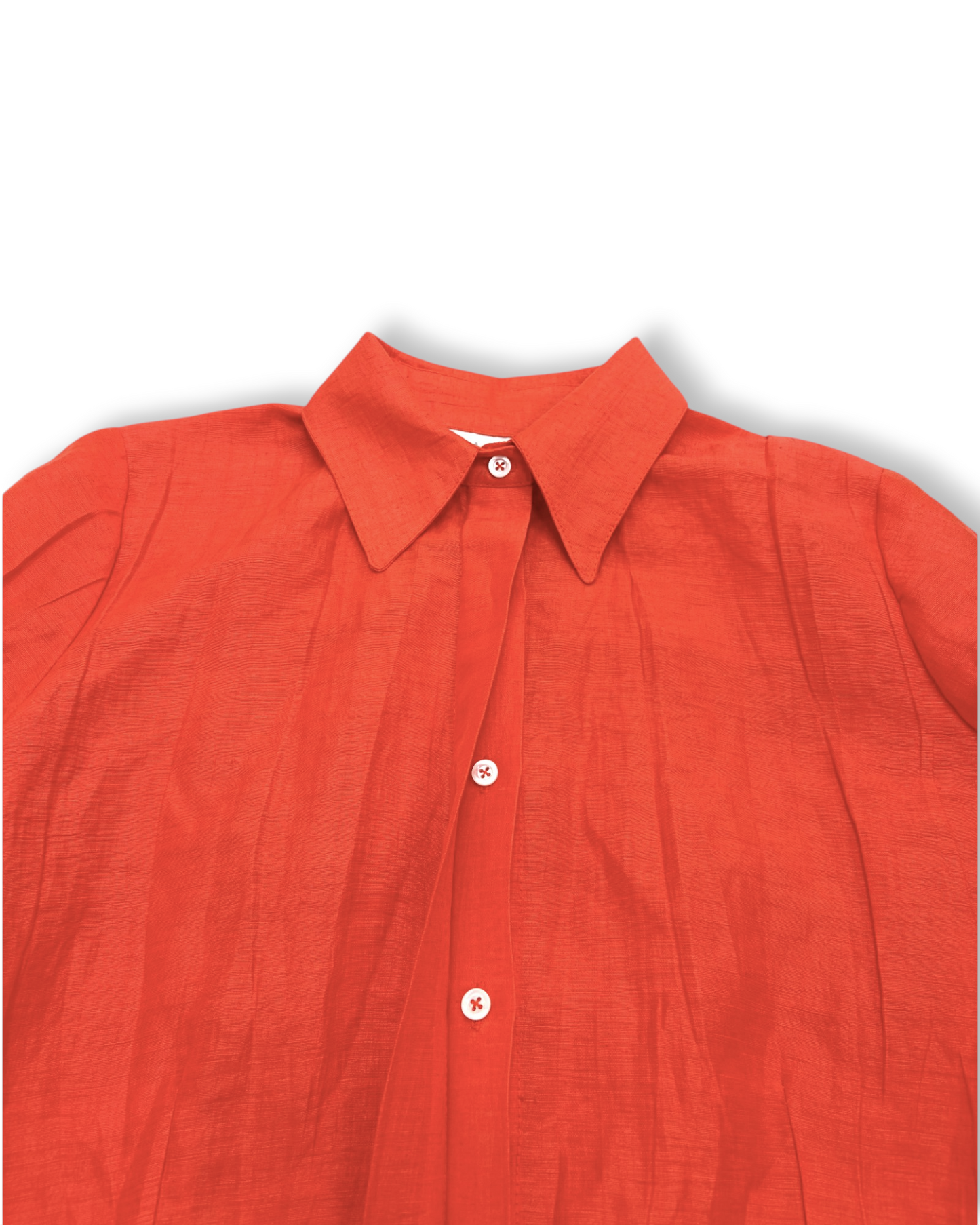 Siria Tunic Shirt in Crinkled Linen