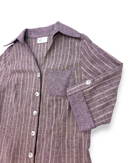 Delilah Shirt Dress in Organic Cotton & Hemp