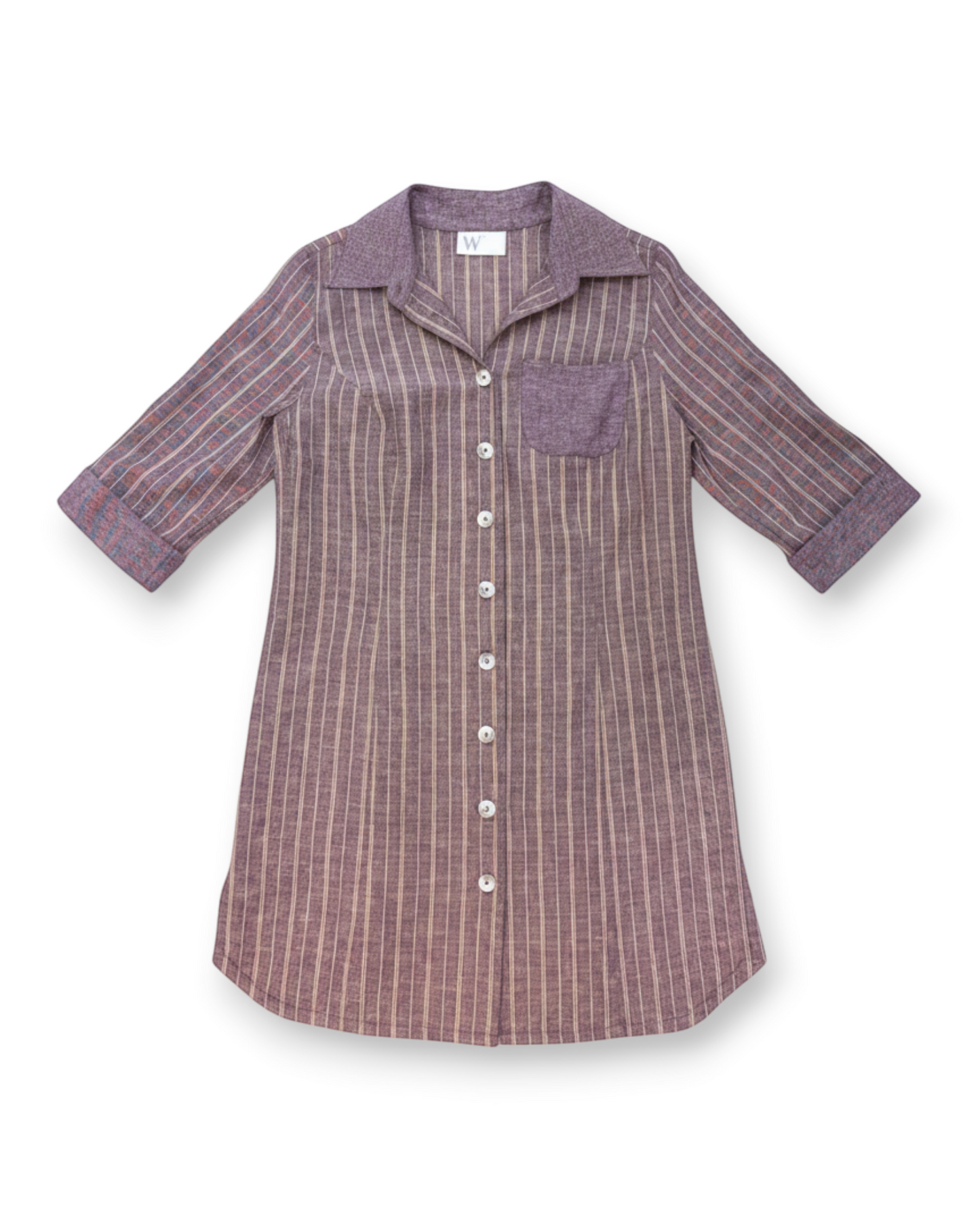 Delilah Shirt Dress in Organic Cotton & Hemp