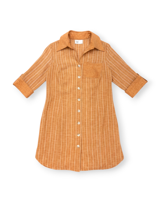 Delilah Shirt Dress in Organic Cotton & Hemp