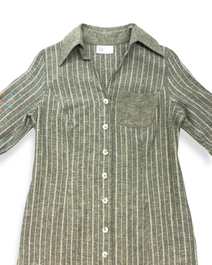 Delilah Shirt Dress in Organic Cotton & Hemp