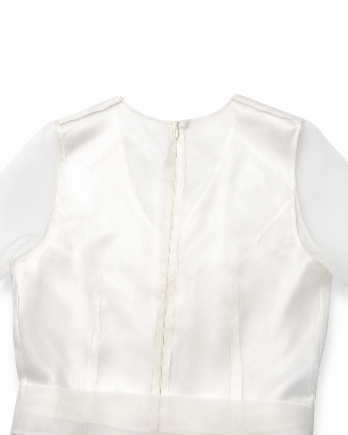 Tulip Peplum Blouse in Charmeuse Silk