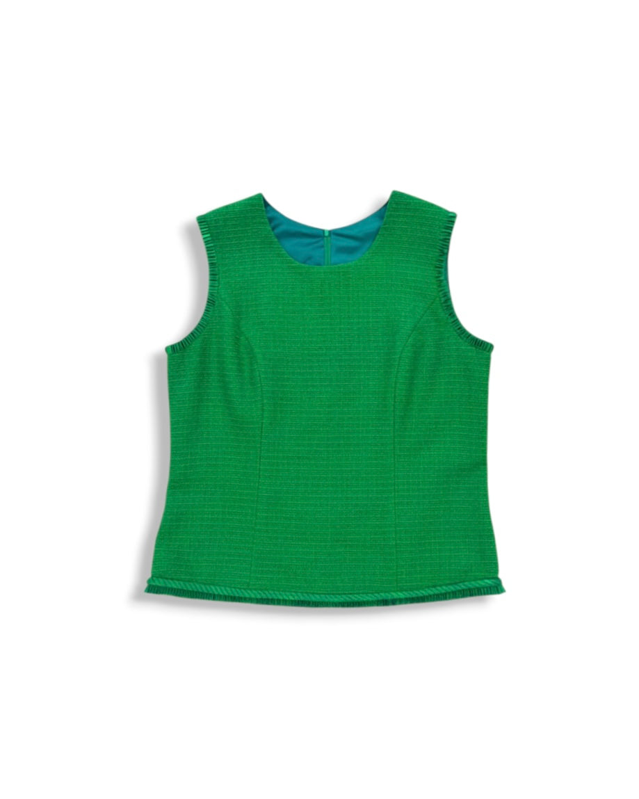 Jesse Top in Spanish Cotton Tweed