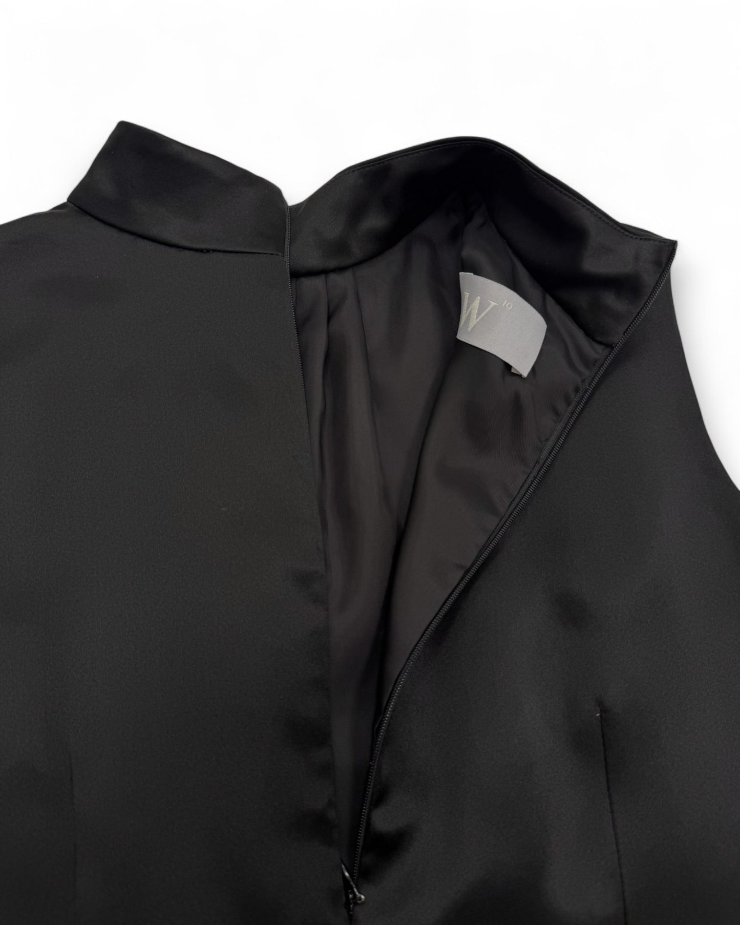 Safia Mock Neck Silk Top