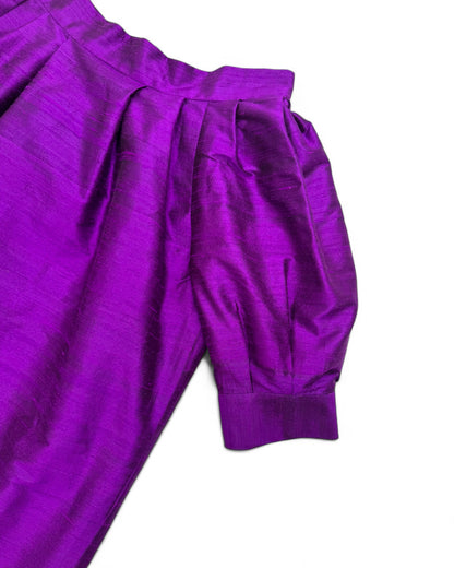 Valé Boatneck Dress in Dupioni Silk