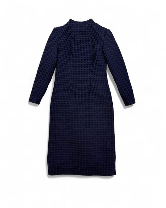 Ziri Funnel Neck Dress in Woven Wool