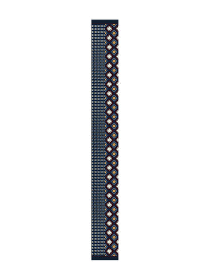 Barbieri Medallion Skinny Silk Scarf