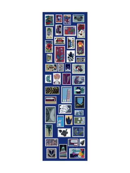 Barbieri Postage Stamp Wool Scarf