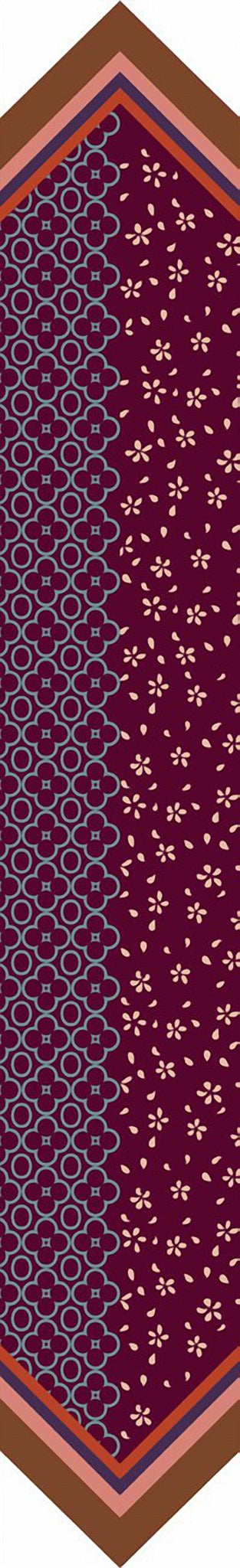 Barbieri Petite Floral Silk Twilly