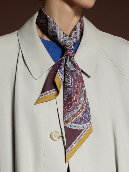 Barbieri Paisley Silk Twilly