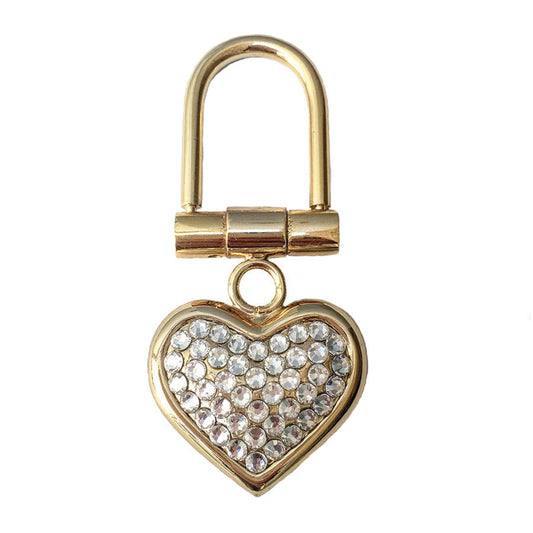 Swarovski Crystal Keychain — Clear Crystal, Gold | Handmade in Canada | W10 — one of a kind Swarovski crystal, handmade in Canada by W10 Colours