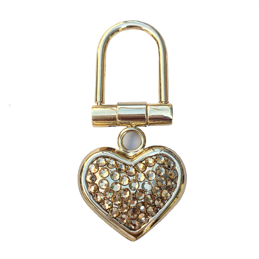 Swarovski Crystal Keychain — Light Topaz, Gold | Handmade in Canada | W10 — one of a kind Swarovski crystal, handmade in Canada by W10 Colours