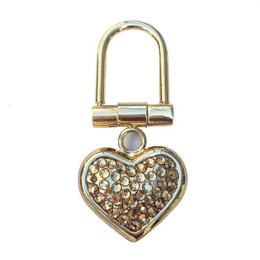 Swarovski Crystal Keychain — Light Topaz, Gold | Handmade in Canada | W10 — one of a kind Swarovski crystal, handmade in Canada by W10 Colours