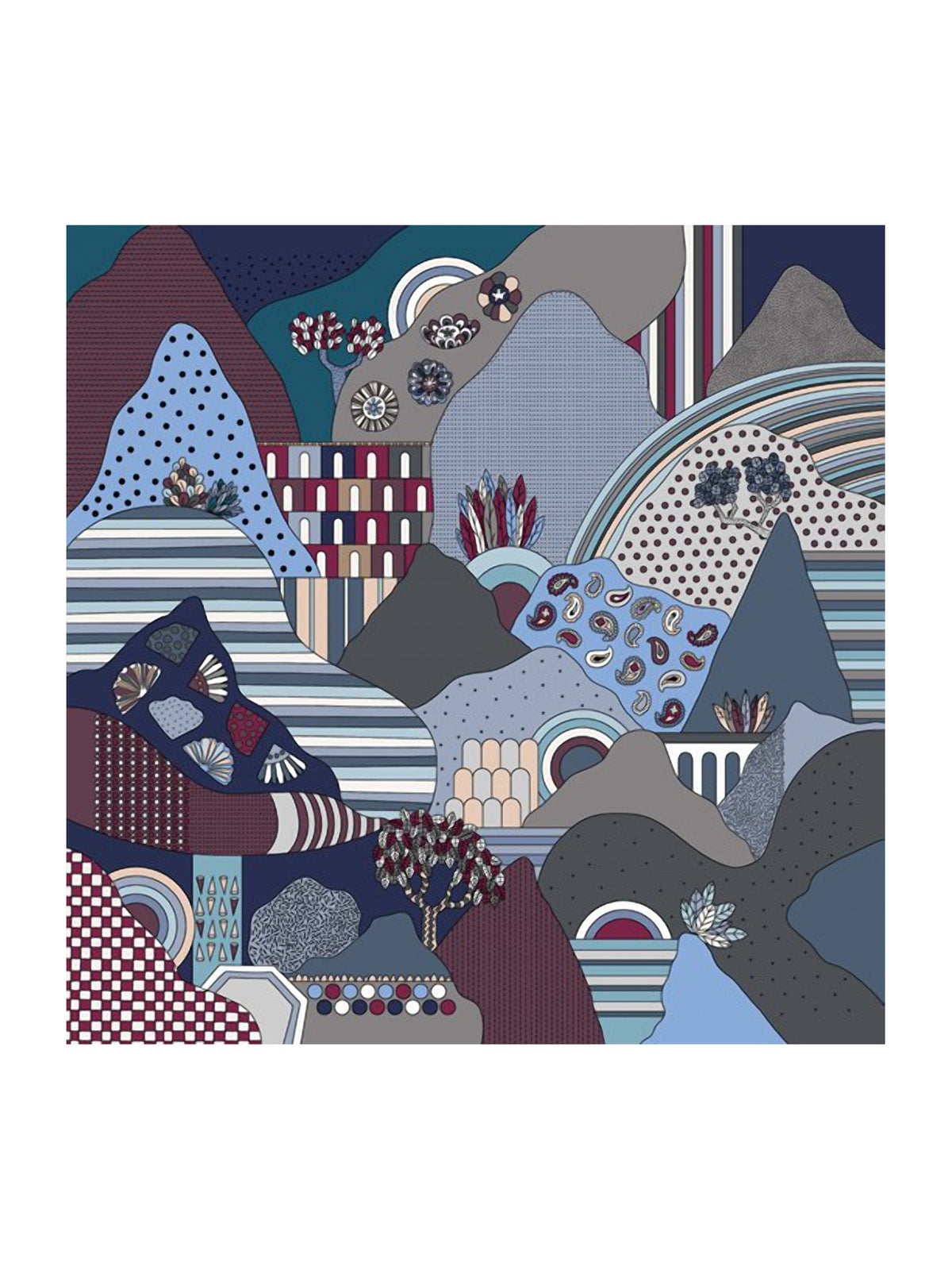 Barbieri Landscape Twill Silk Square