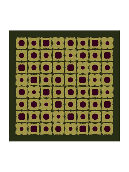 Barbieri Tile Twill Silk Square
