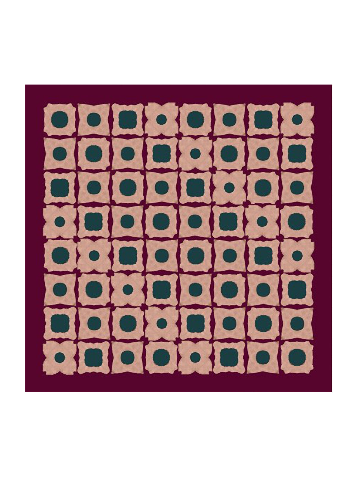 Barbieri Tile Twill Silk Square