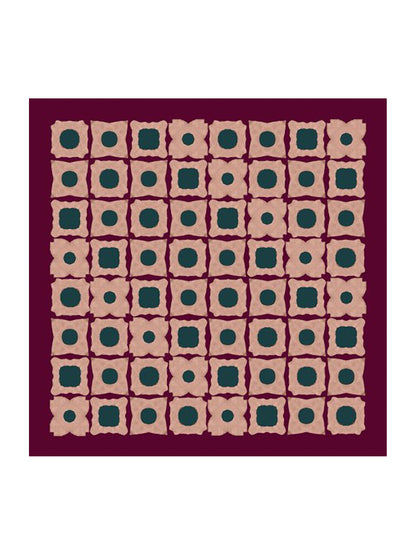 Barbieri Tile Twill Silk Square