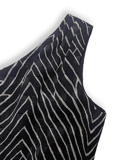 Julia Asymmetrical Cocktail Dress in Silk