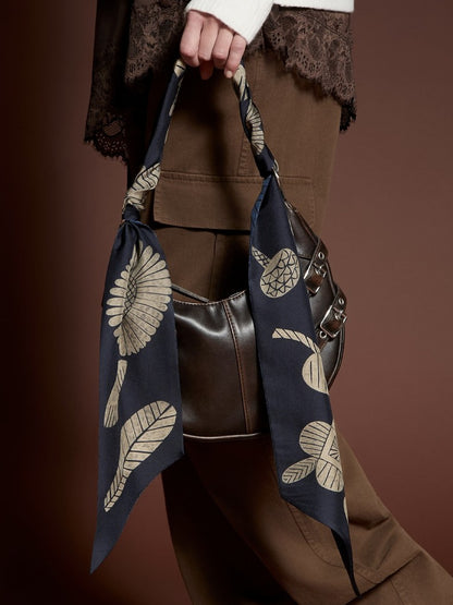 Barbieri Botanical Silk Ribbon Scarf