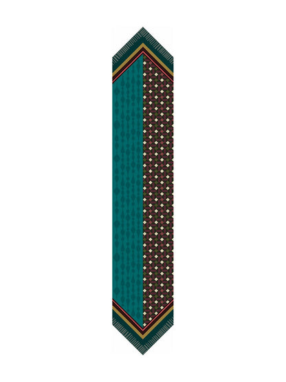 Barbieri Geometric Silk Ribbon Scarf